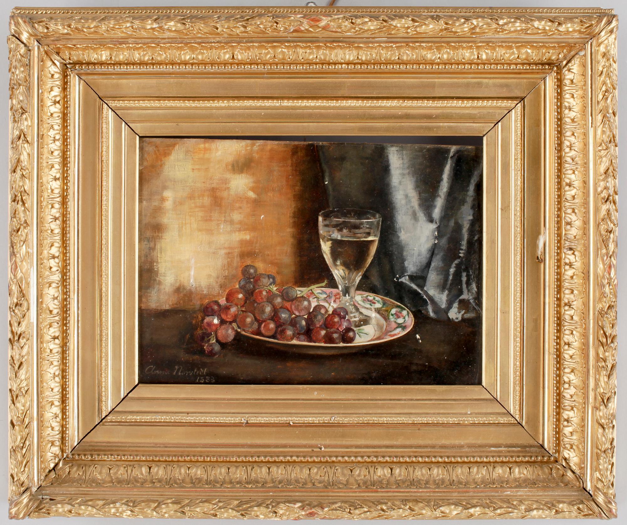 ANNA MUNTHE-NORSTEDT, olja på pannå, sign o dat 188?.