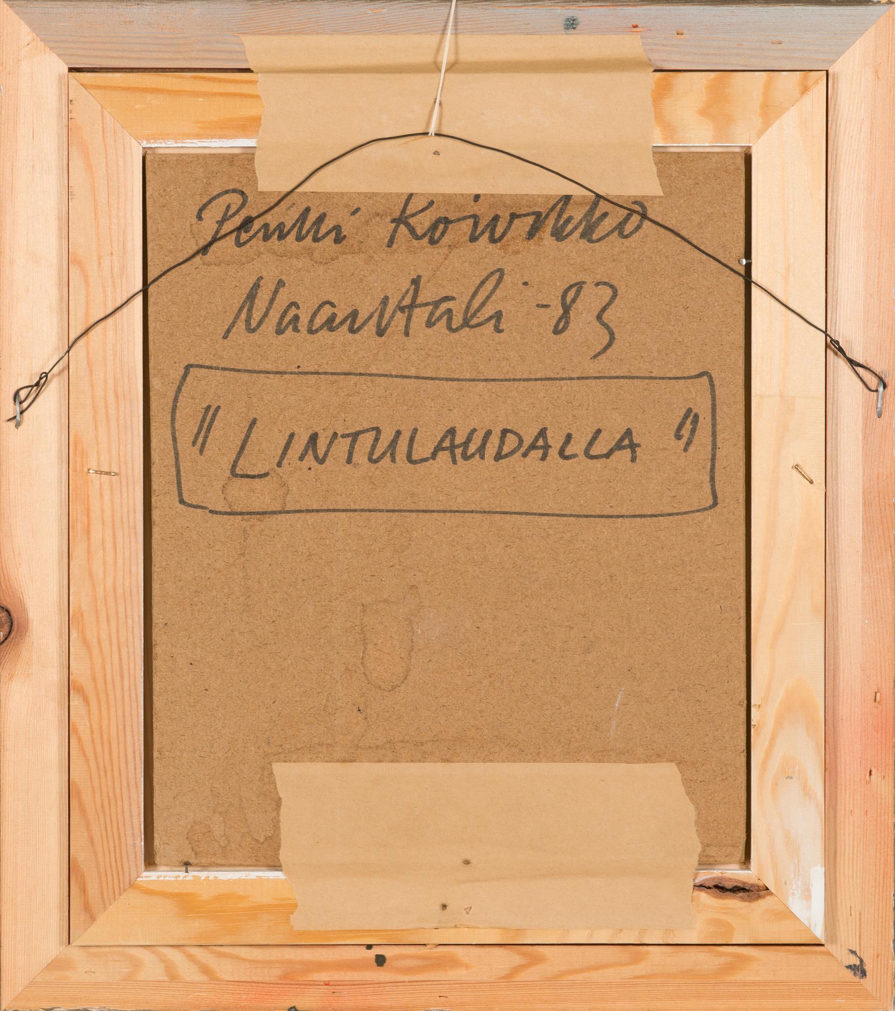 Pentti Koivikko, olja på pannå, signerad och daterad -83.