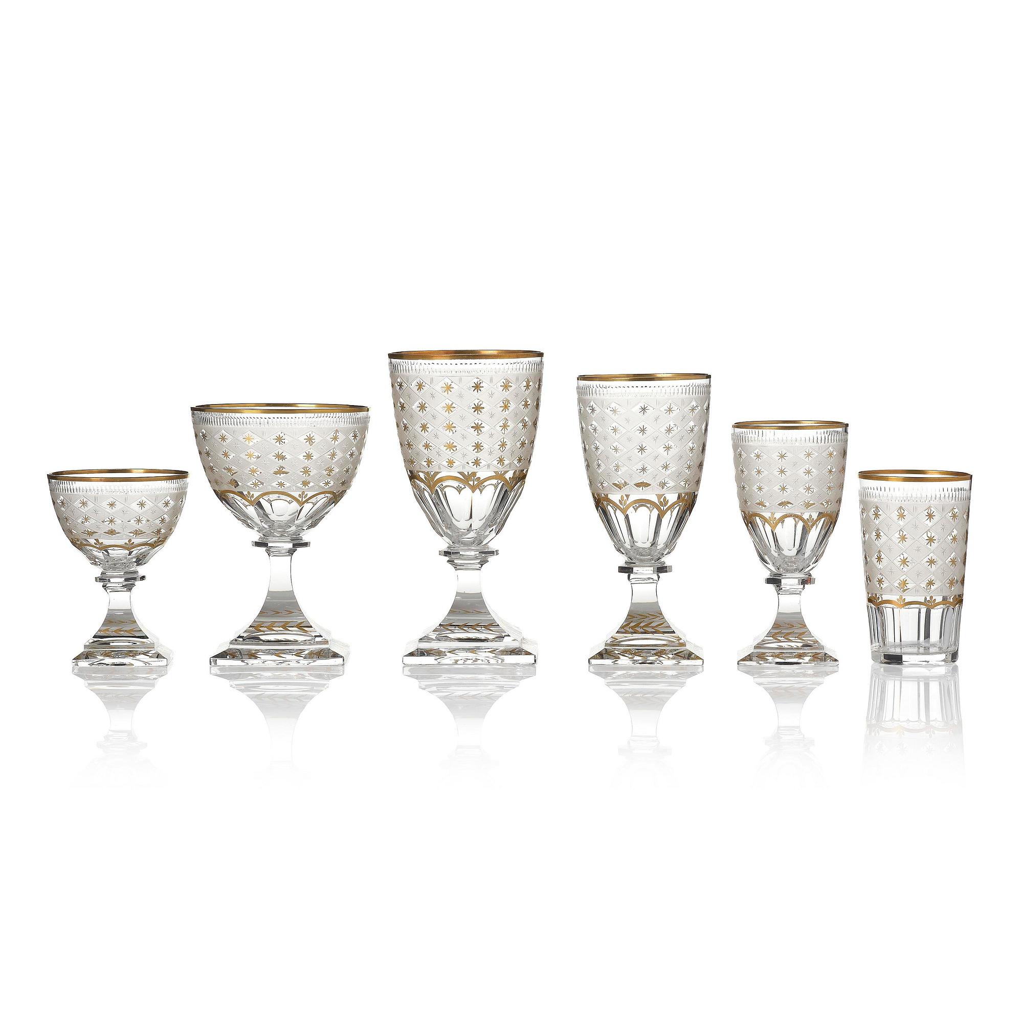 Glasservis, 72 delar, Sverige, Kosta, "Odelberg", 1900-tal.