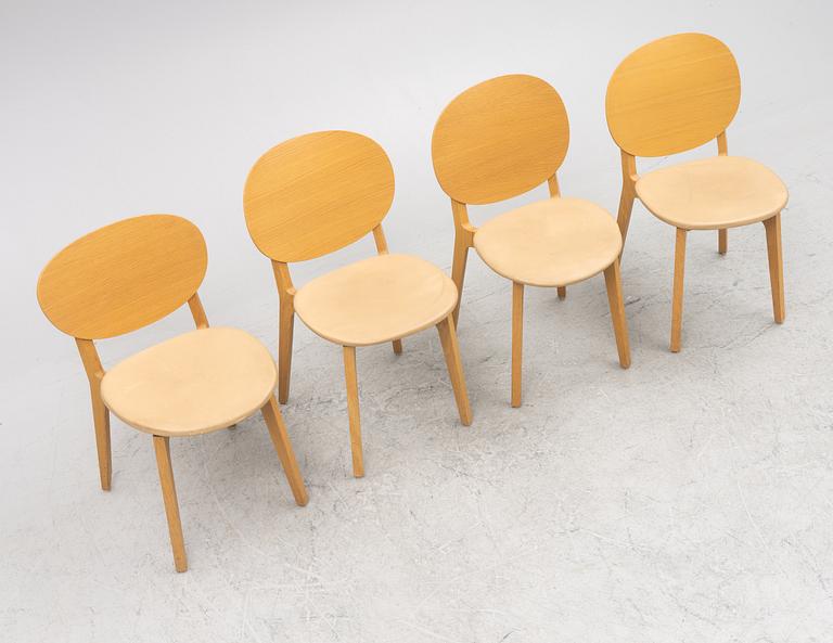 Claesson Koivisto Rune, four 'olive' chairs, Swedese.