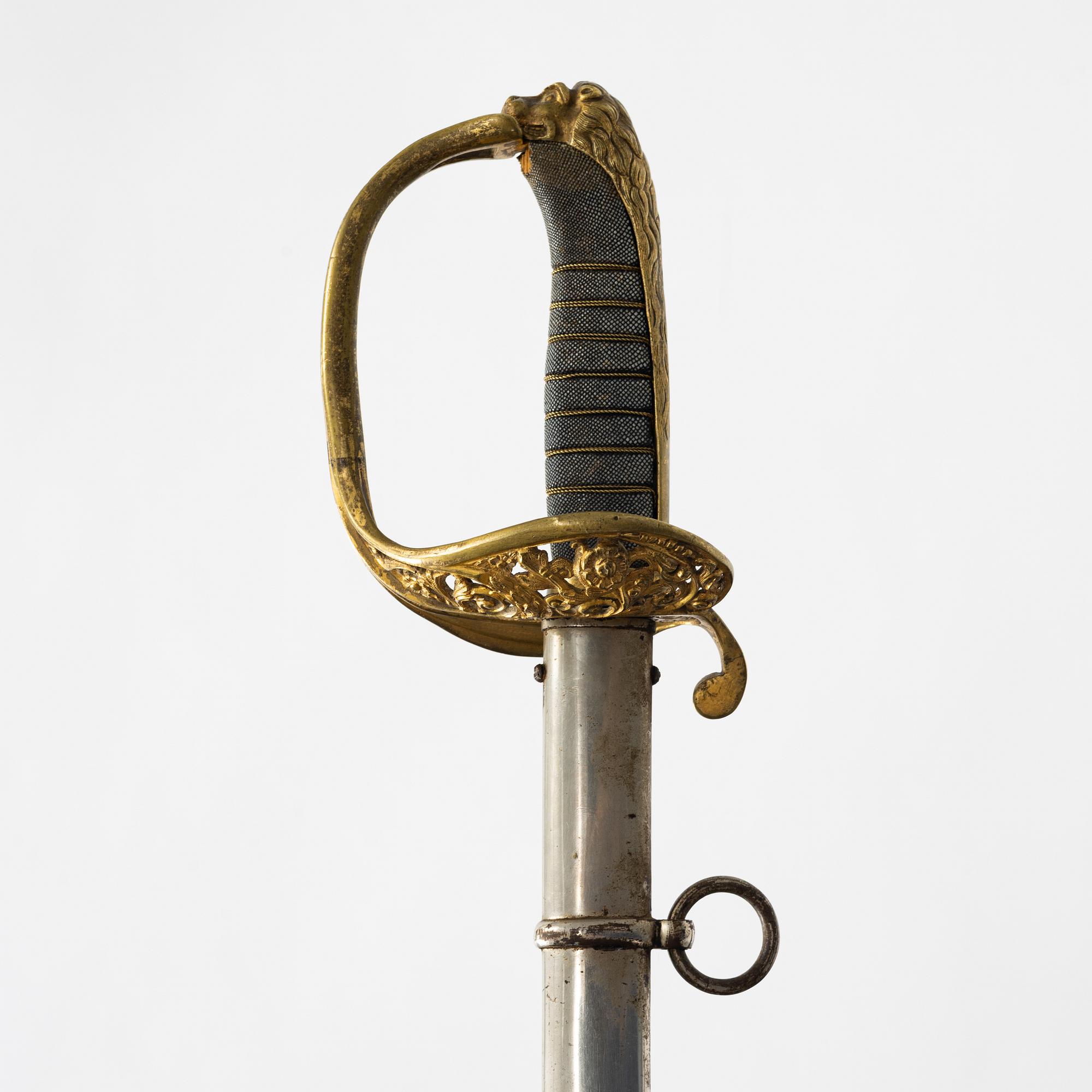 A Swedish officer's sabre, second part of the 19th Century.
