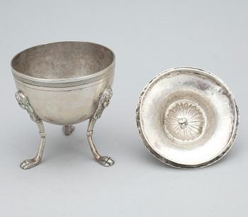 SOCKERSKÅL, silver, empire, England, 1800-talets mitt. Vikt ca 271 g.