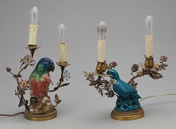 BORDSLAMPOR, 2 st, 1900-tal.