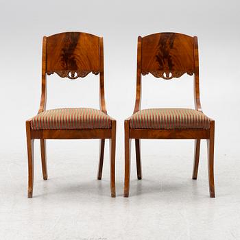 Chairs, a pair, Empire, Russia/Baltic region, first half of the 19th century.