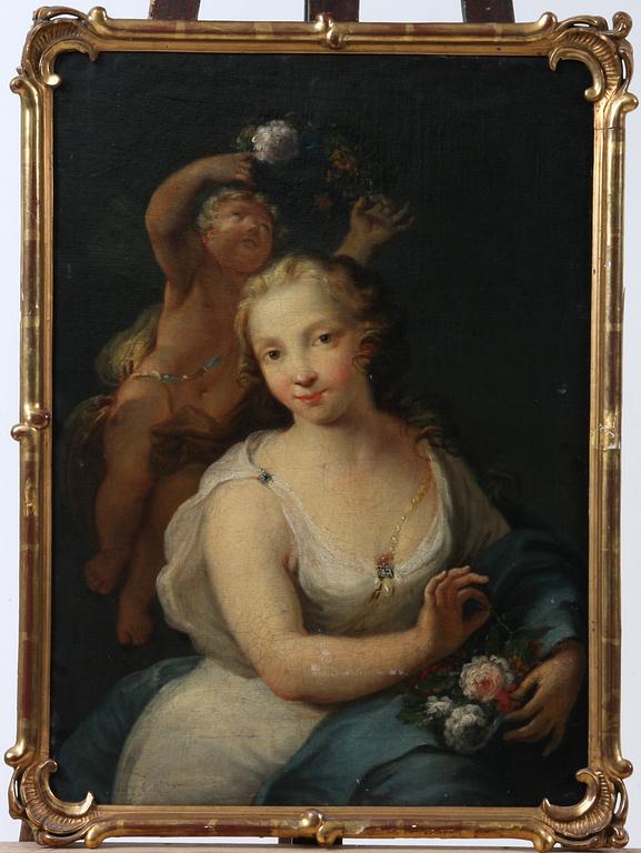 OKÄND KONSTNÄR, olja på duk, 1700-tal.