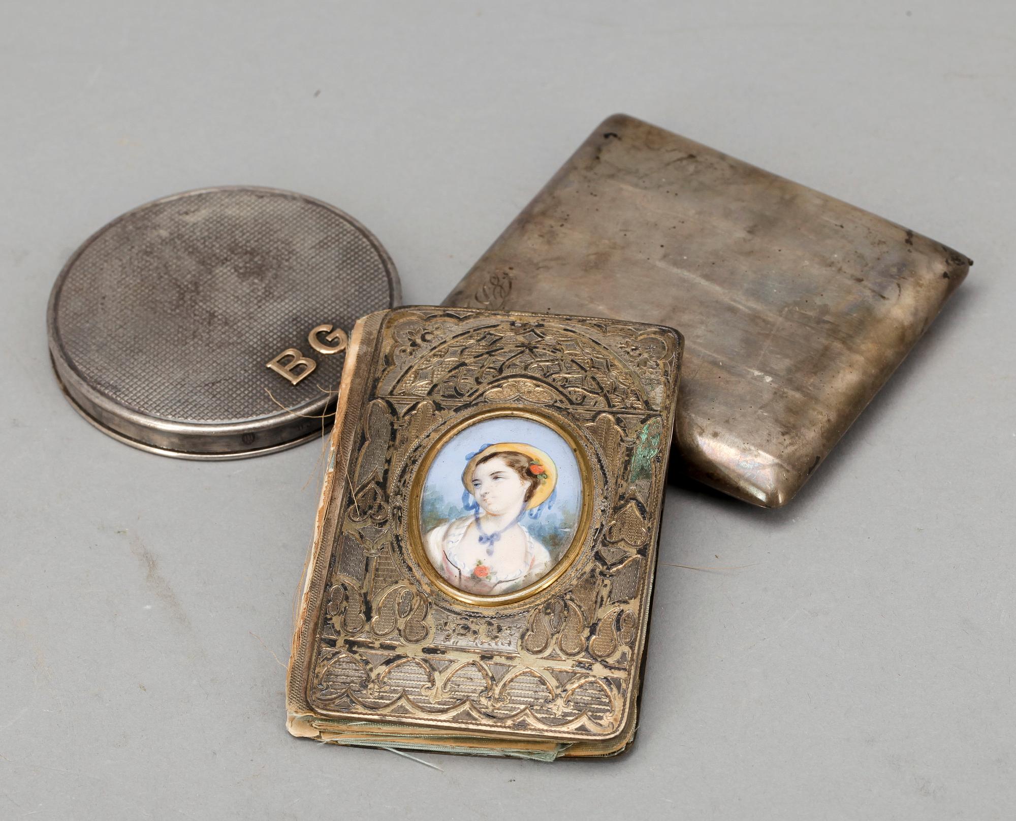 PARTI SILVER, 3 delar, bla Danmark, 1800-talets slut - 1900-talets mitt.