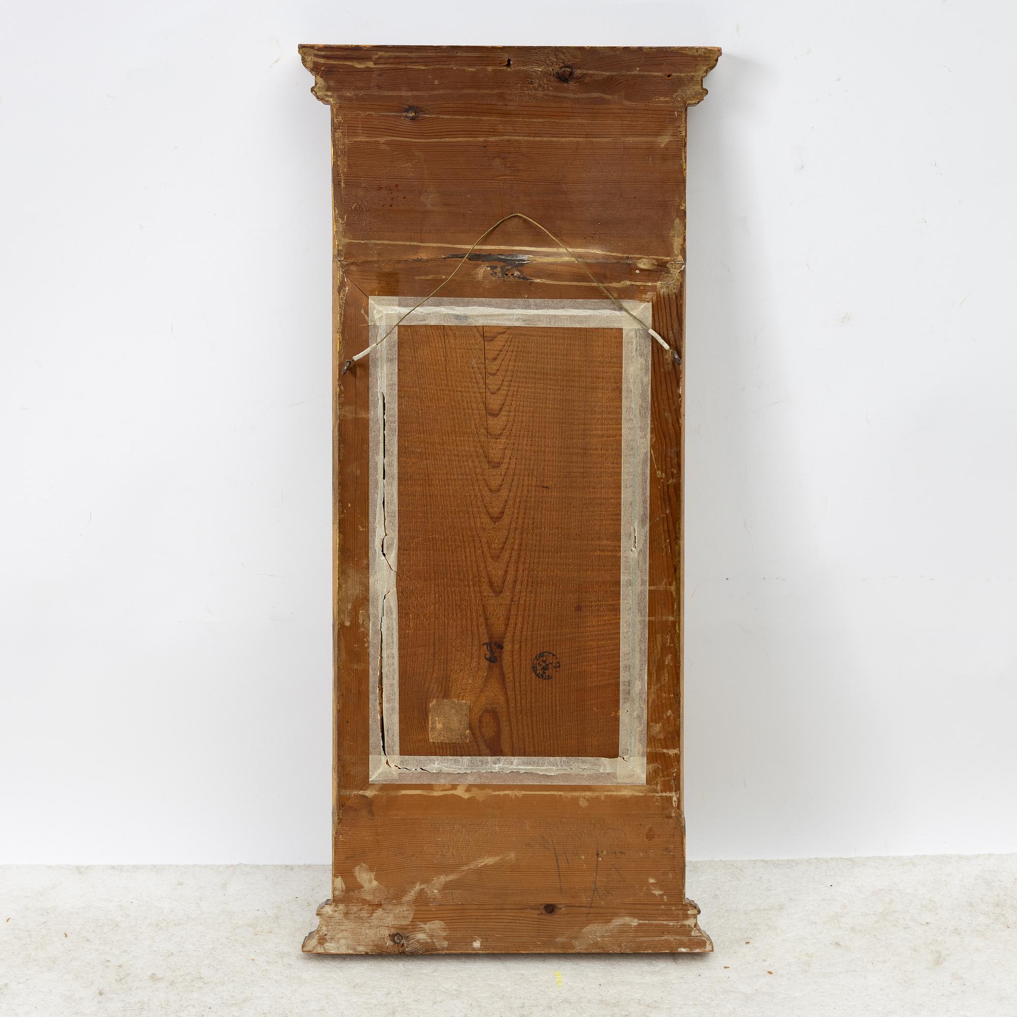 Spegel, sengustaviansk, tidigt 1800-tal.