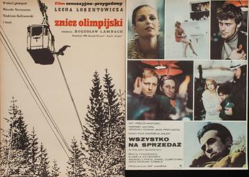 PARTI FILMAFFISCHER, 10 ST. Östeuropeiska, 1900-talets andra hälft.