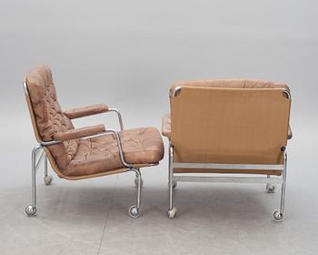 FÅTÖLJ Ett par, "Karin", Bruno Mathsson för Dux.