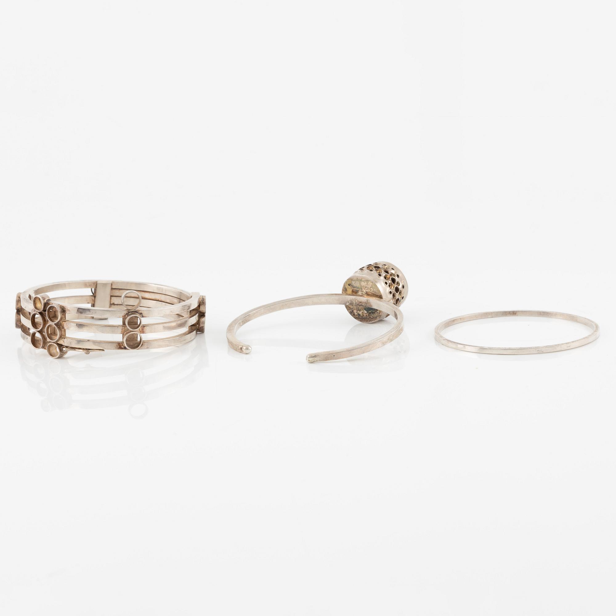 Lars Arby, three bracelets, Gothenburg including 1968 and 1969.