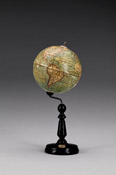 JORDGLOB, Ludwig Julius Heymann, Schul-Globus, Leipzig, 1900-talets början.