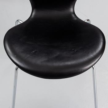 ARNE JACOBSEN, stolar, 10 st, "Sjuan", Fritz Hansen, Danmark.