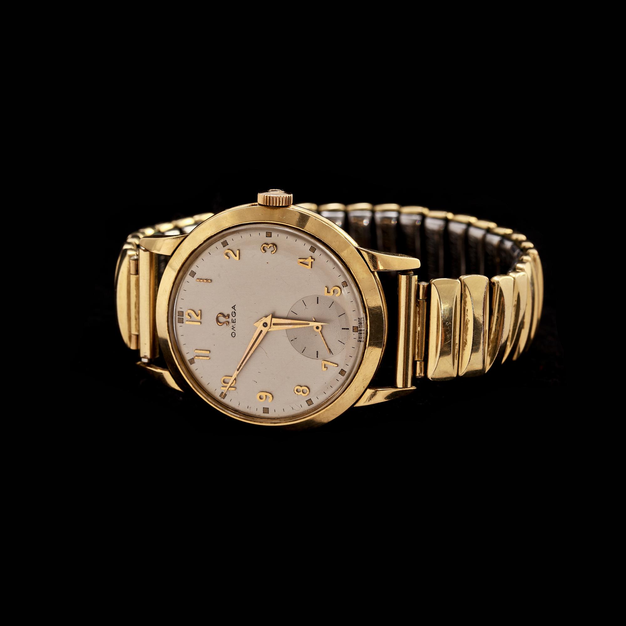 ARMBANDSUR, Omega, 14k guld. 1900-tal. Vikt 52 g.