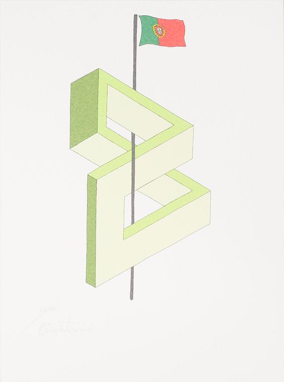 OSCAR REUTERSVÄRD, 15 litographs in folder, signed and numbered 26/190.