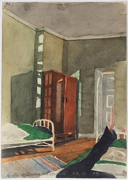 Greta Hällfors-Sipilä, Rumsinteriör.