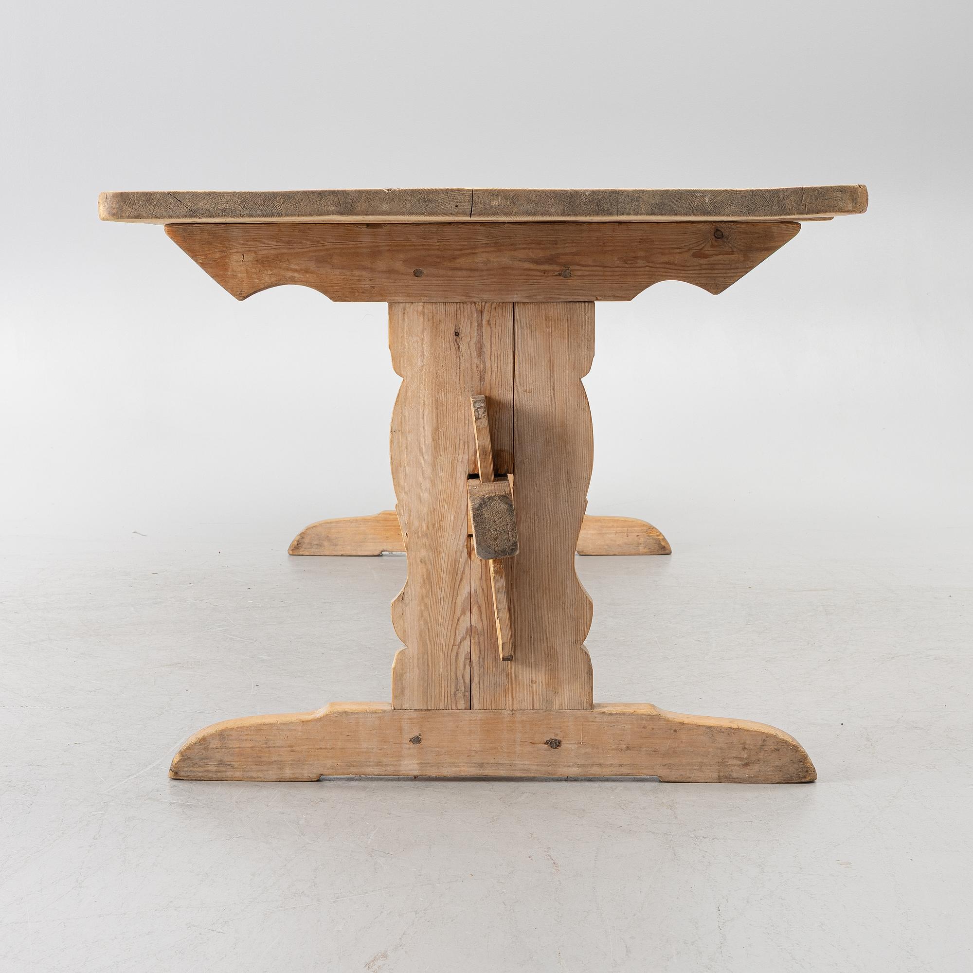 Goat table, folk art, Jämtland, 19th century.