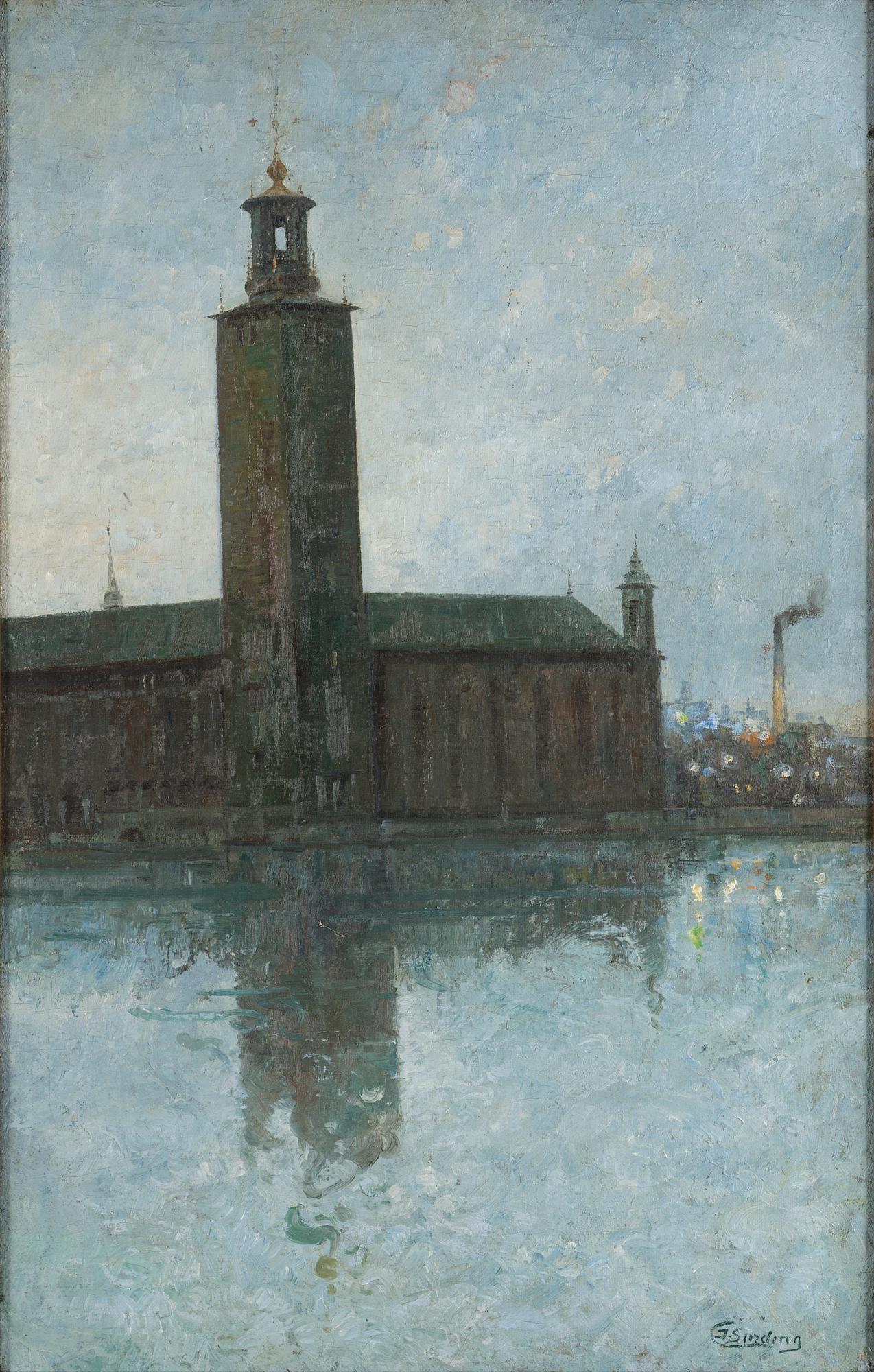 JENS SINDING CHRISTENSEN, olja på duk, signerad.