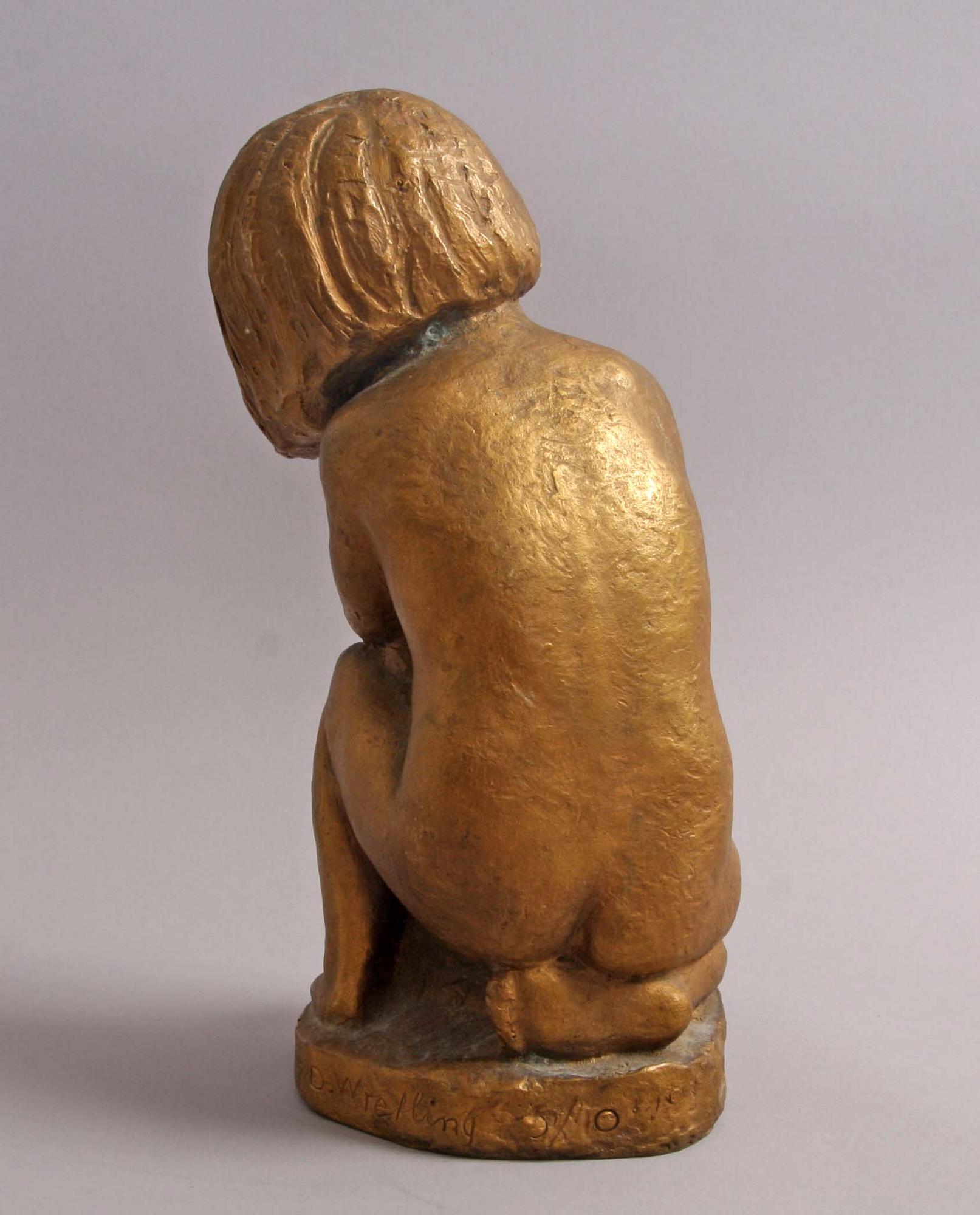 DAVID WRETLING, skulptur, brons, sign o numr 5/10.