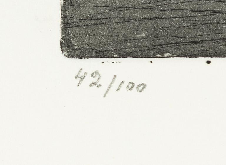 Pierre Olofsson, "Vindhäxor". mapp med 5 färgestningar.