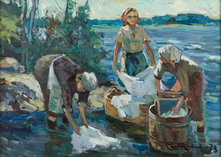 Orvo Raatikainen, Doing Laundry.