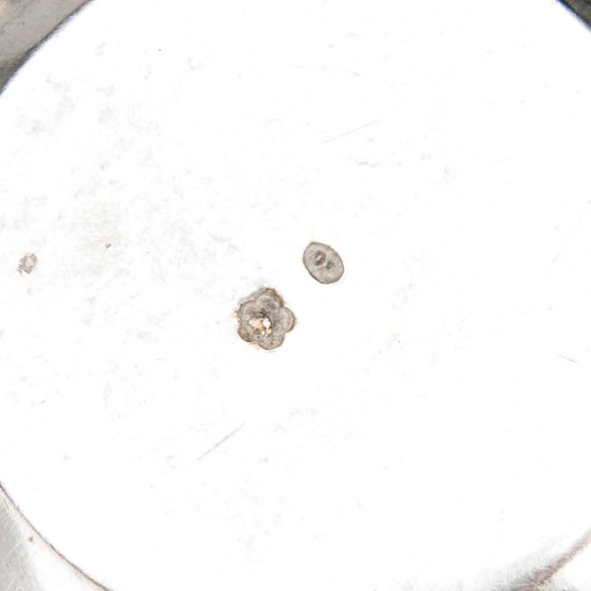 TEKOPPAR MED FAT, 6 st, silver, Österrike-Ungern 1872-1922. Totalvikt ca 1177 g.