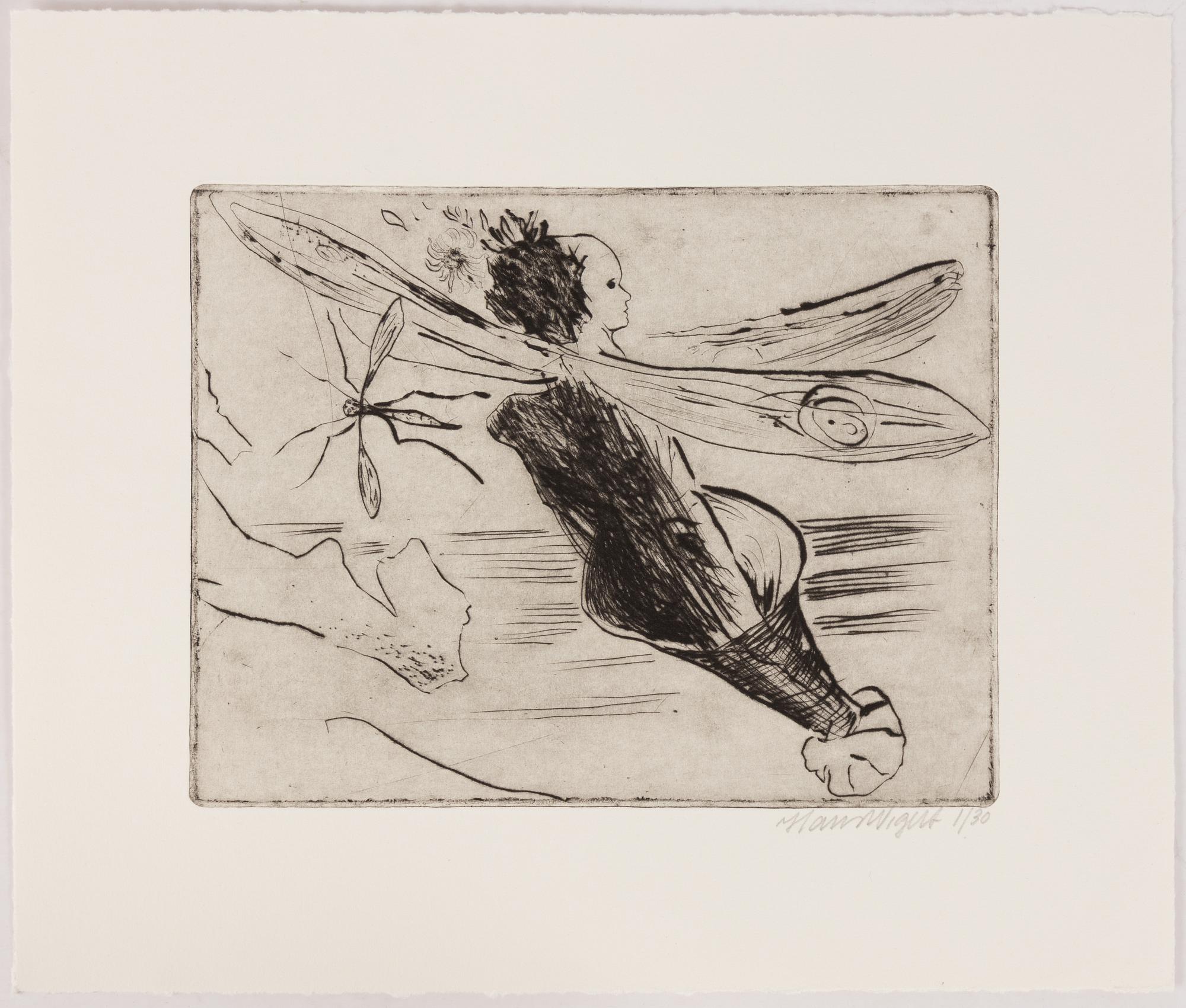 Hans Wigert, Insekt och man i profil.