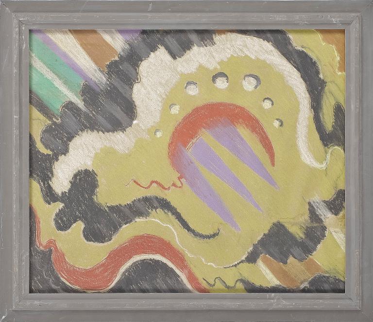 KNUT LUNDSTRÖM, tillskriven, pastell, signerad.