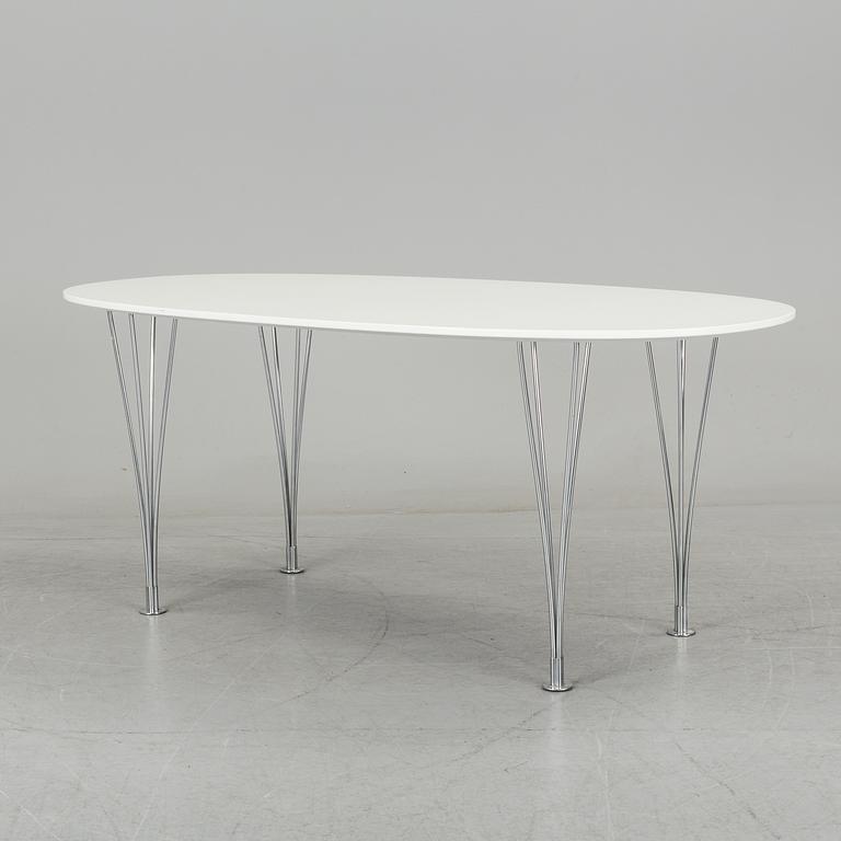 A 'Superelips' table by Bruno Mathsson and Pieter Hein for Fritz Hansen.