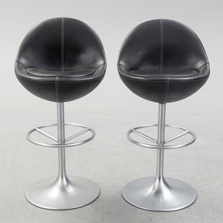 Six "Venus" barstools by Johansson Design, circa 2000.