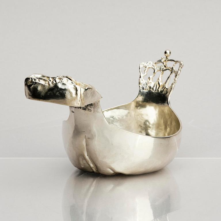 Lars Arby, a sterling silver drinking cup, Gothenburg, Sweden 1979.