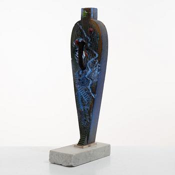 Bertil Vallien, a unique sand-cast glass sculpture, Kosta Boda.