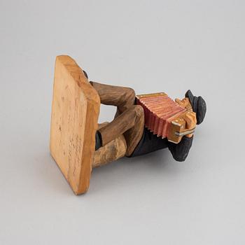 HERMAN ROSELL, sculpture, wood, signed and dated 1957.