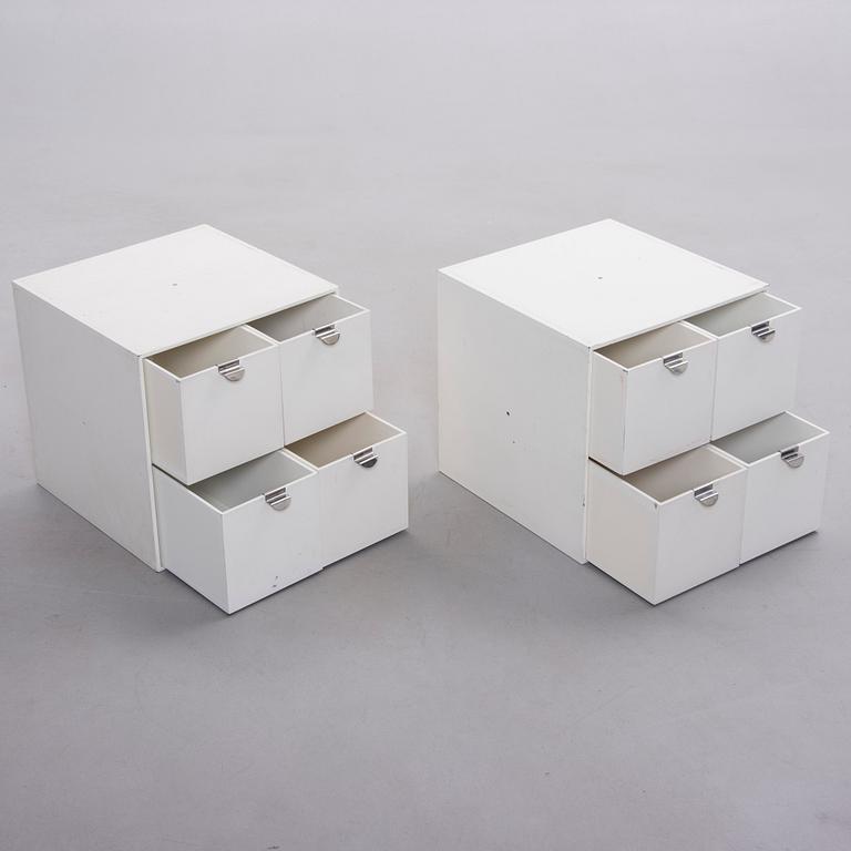 FÖRVARINGSKUBER, 2st, "Palaset Modular Storage Cubes", Ristomatti Ratia, Treston, Finland, 1900-talets slut.