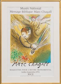 mukaan/efter/after Marc Chagall · after, lithography poster, 1974