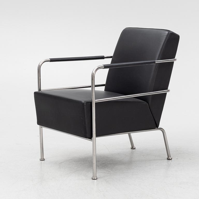 Gunilla Allard, a leather upholstered 'Cinema' easy chair, Lammhults.
