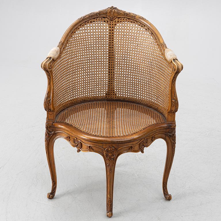 Karmstol, Louis XV-stil, Frankrike, tidigt 1900-tal.