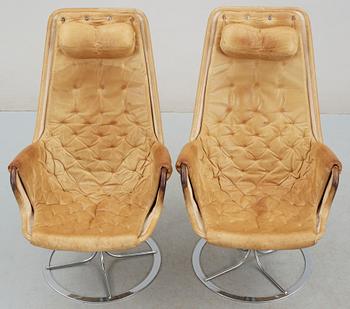 FÅTÖLJER, ett par, "Jetson" Bruno Mathsson.