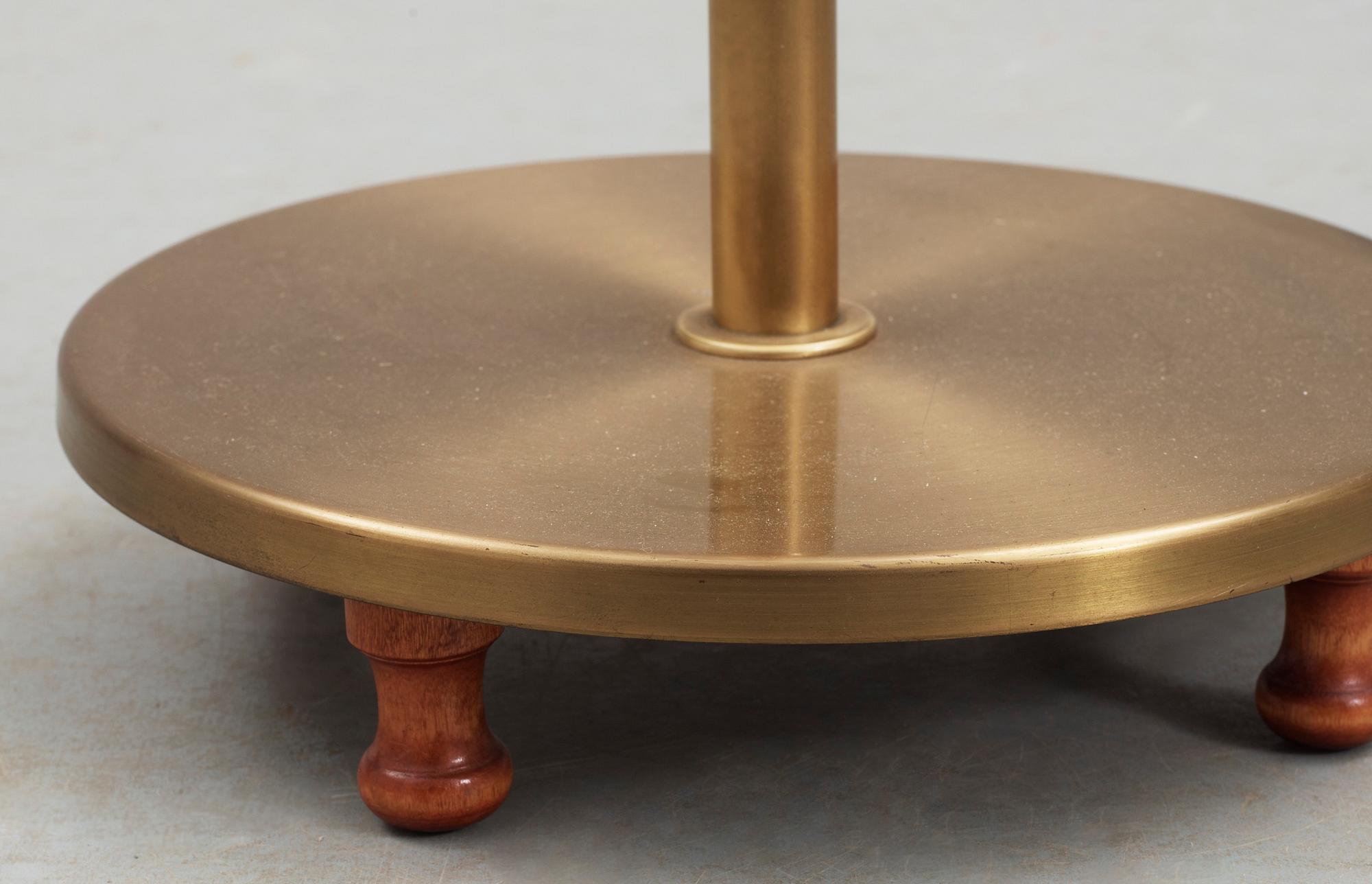 A Josef Frank brass floorlamp by Svensk tenn.