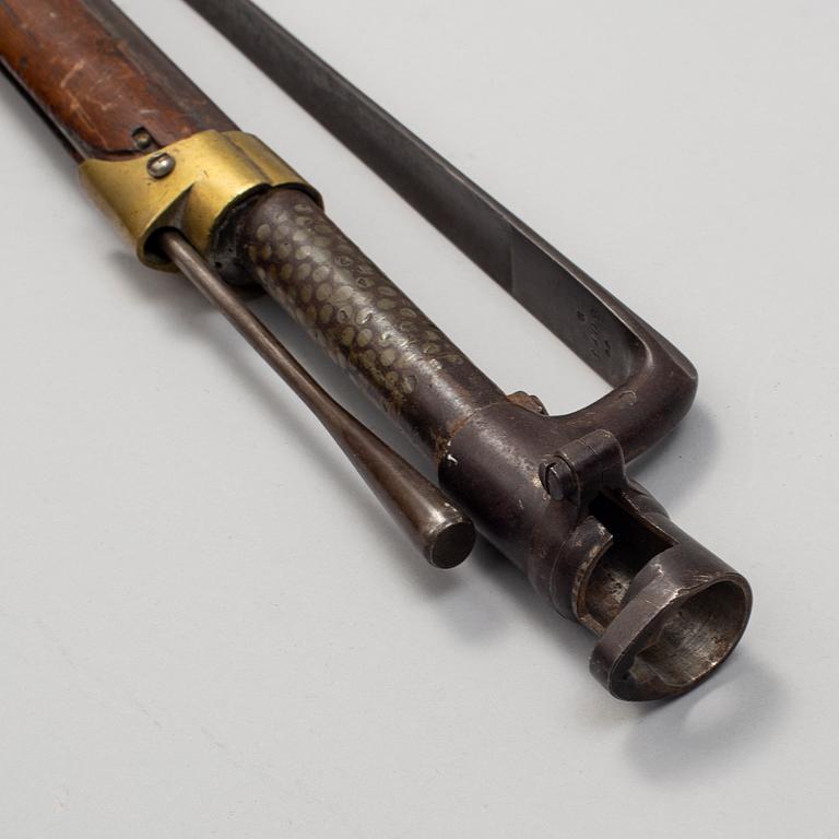 A Swedish percussion gun 1855 pattern.