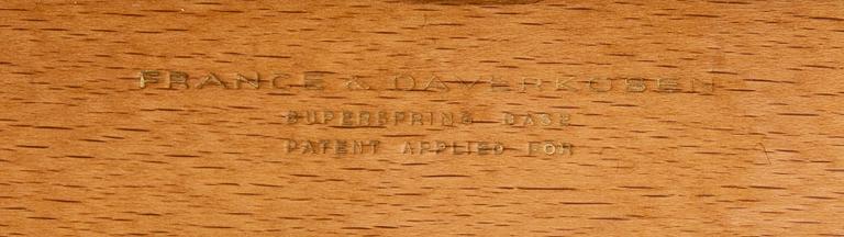 Peter Hvidt & Orla Mølgaard Nielsen, fåtölj, "FD 135", för France & Daverkosen, Danmark, 1950-tal.