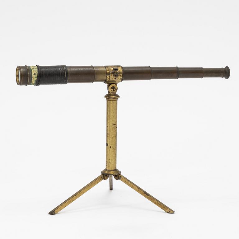Telescope on stand, R Field & Son Birmingham, mid-19th century.