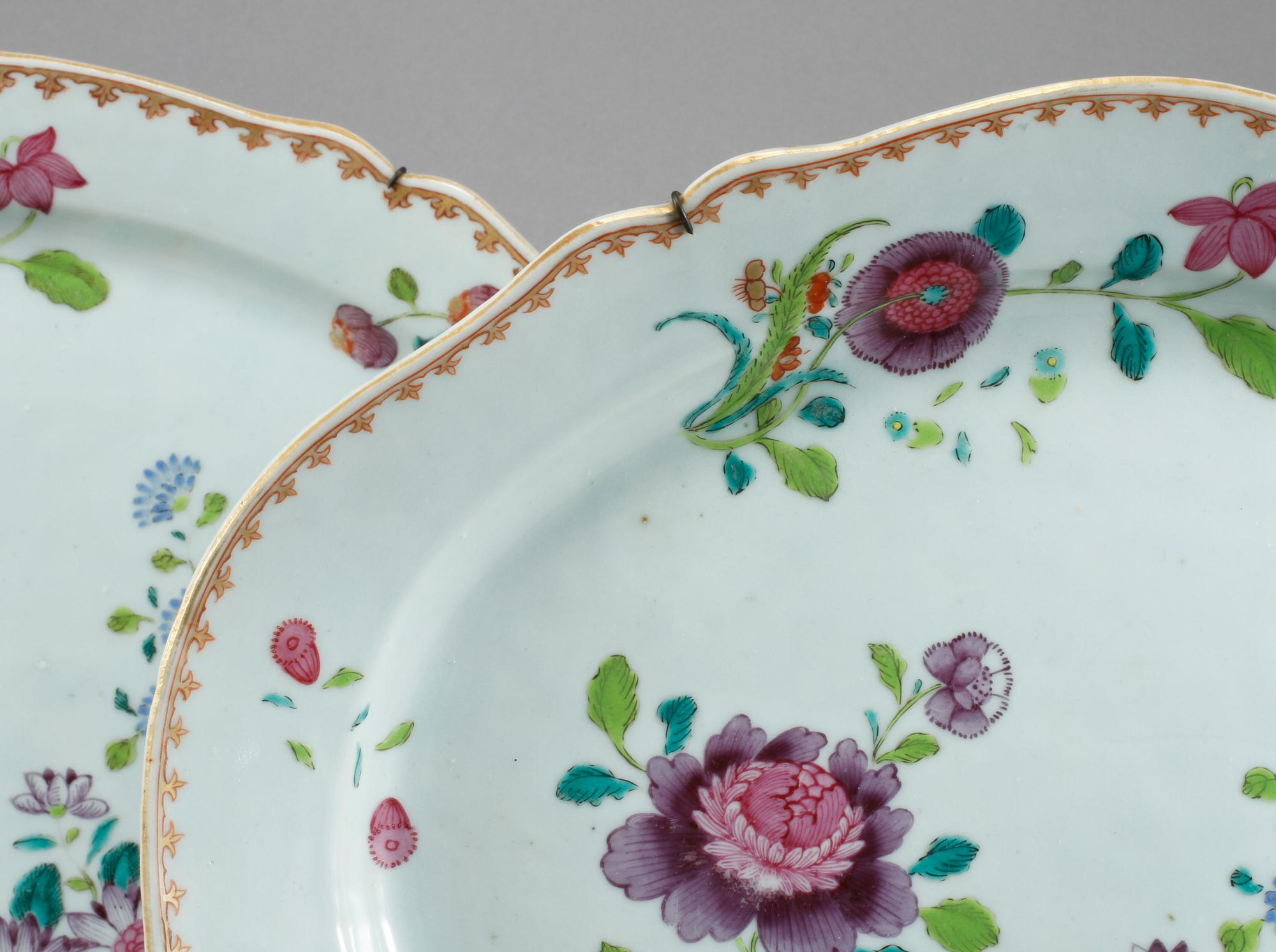 FAT, 2 st, porslin, Kina, 1700-tal.