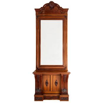 SPEGEL med KONSOLBORD, sekelskifte 1800/1900.