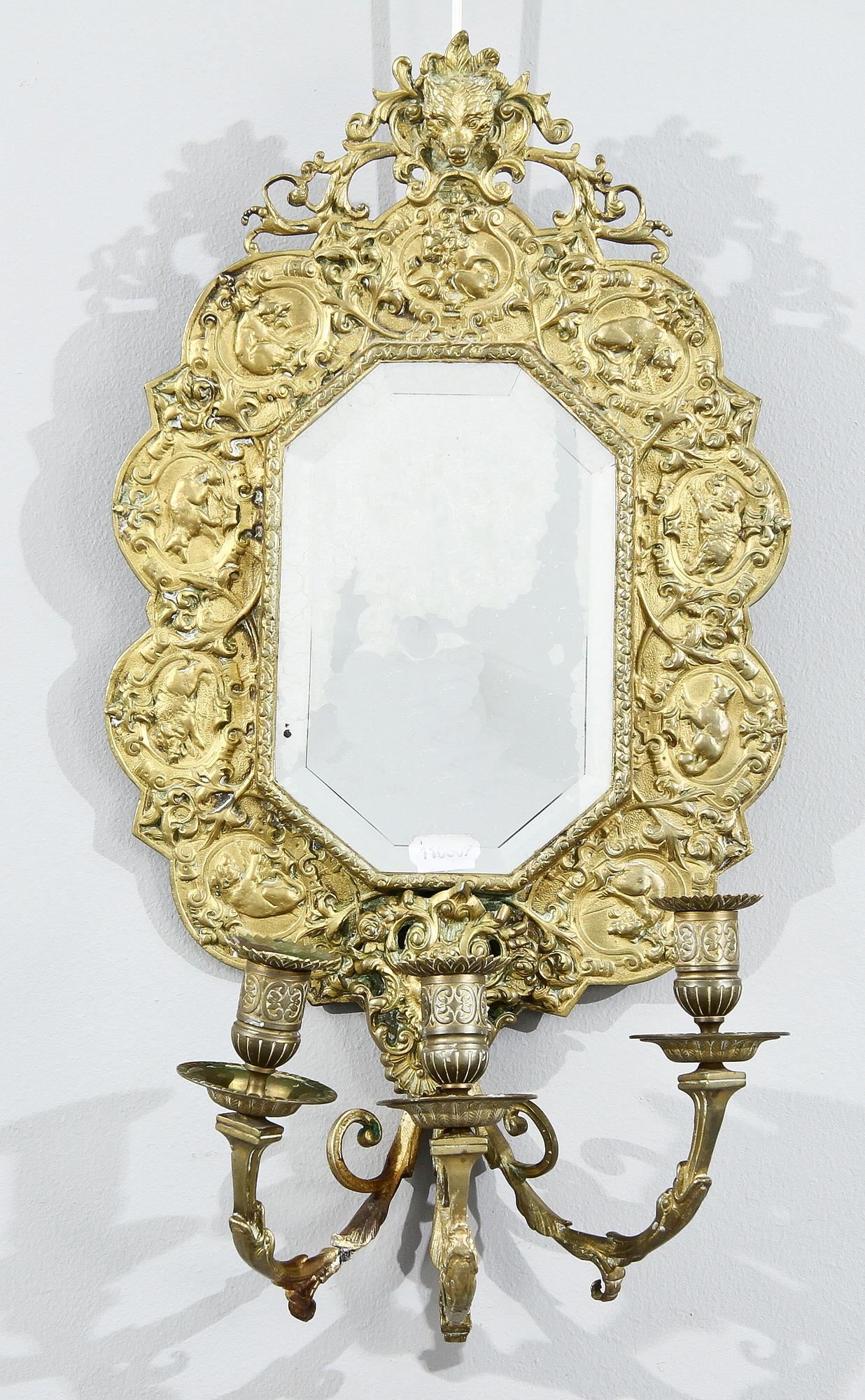 SPEGELLAMPETTER, ett par, 1800-talets andra hälft.