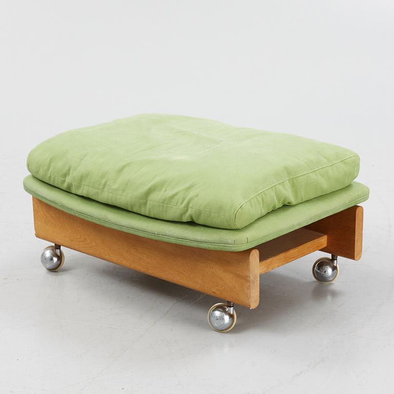 A sofa with a stool, Erik Jørgensen Møbelfabrik, Denmark.