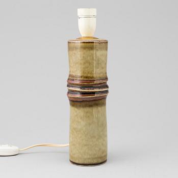 A 'Bamboo' stoneware table light by Olle Alberius, Rörstrand, 1960's.