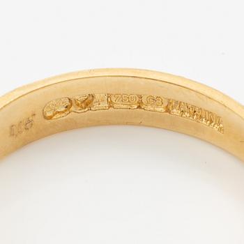 Lapponia, ring 18K gold set with a round brilliant-cut diamond, Finland 1980.
