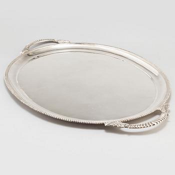 A 835 silver tray, with swedish import hallmark.