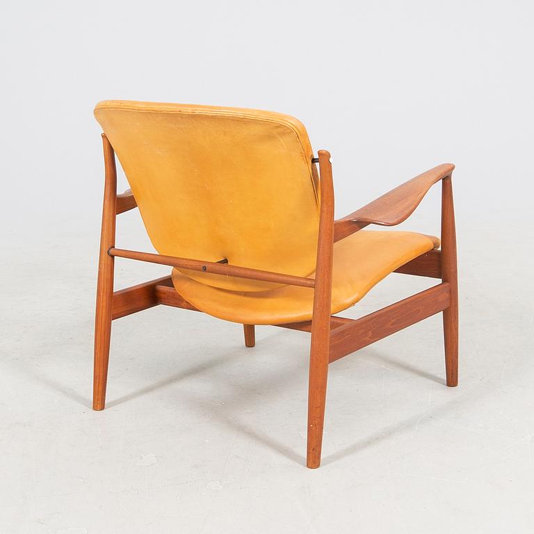 Finn Juhl, a teak armchair model nr 136 France & Son Denmark.