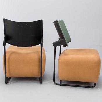 HARRI KORHONEN, Four 'Oscar' easychairs for Inno Interior. Finland. Designed 1989.